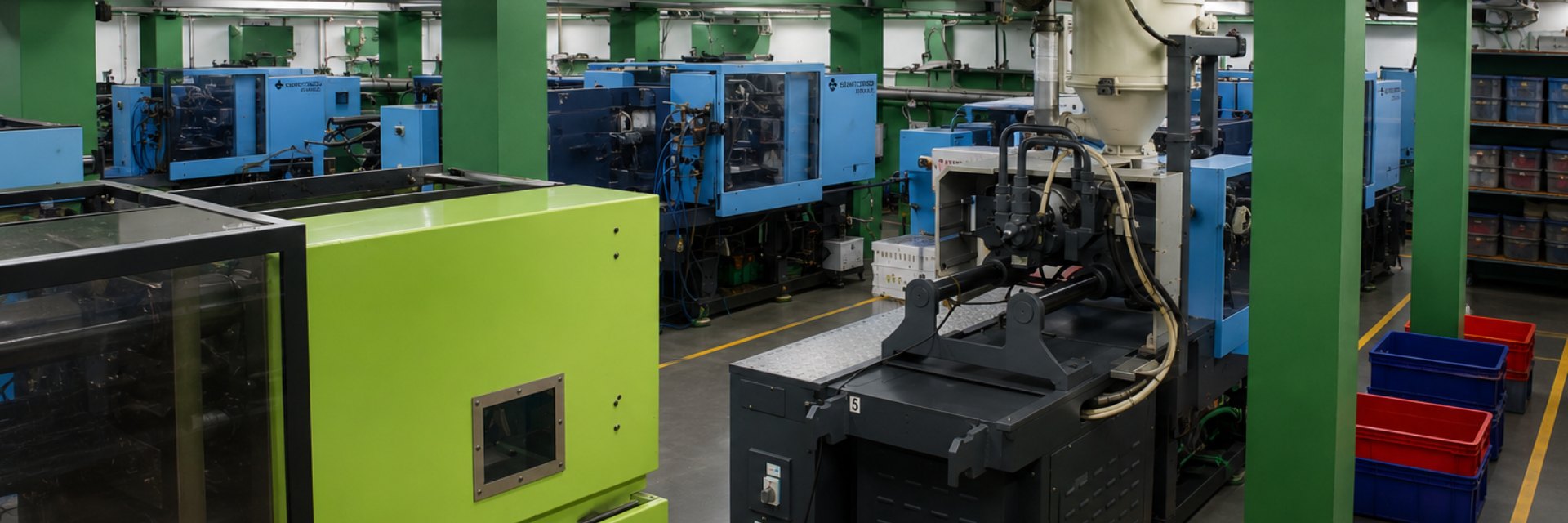 Injection moulding machines at Hi-Tech