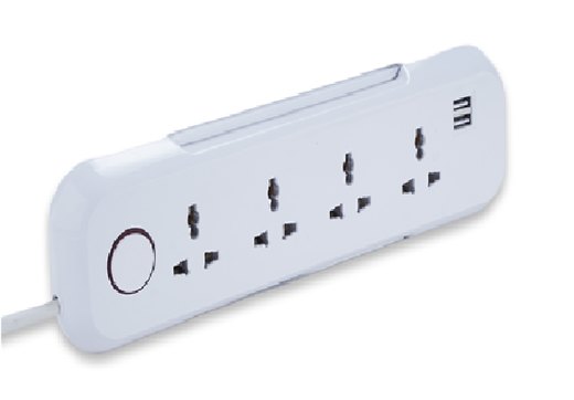 10A 4 Socket + USB + Led Strip