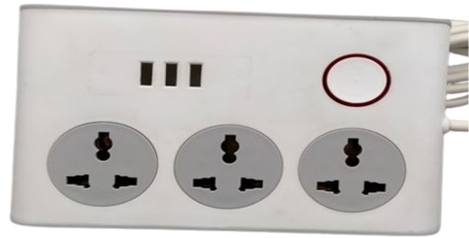 6A 3 Socket + 3 USB