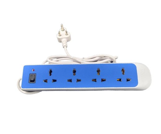 6A 4 Socket + 1 Switch